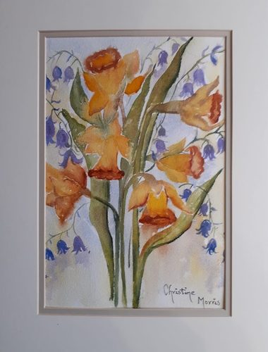Christine M. Springtime, watercolour.